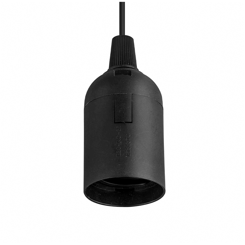 Kit de lámpara con cable de luz colgante, kit de cable con enchufe para lámpara colgante con cable de bombilla colgante E26, con interruptor de encendido/apagado + ganchos, enchufe de alimentación de CA de EE. UU. para lámpara colgante de bricolaje