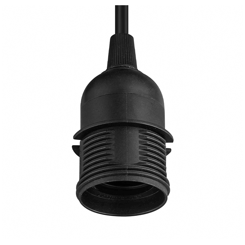 Kit de lámpara con cable de luz colgante, kit de cable con enchufe para lámpara colgante con cable de bombilla colgante E26, con interruptor de encendido/apagado + ganchos, enchufe de alimentación de CA de EE. UU. para lámpara colgante de bricolaje