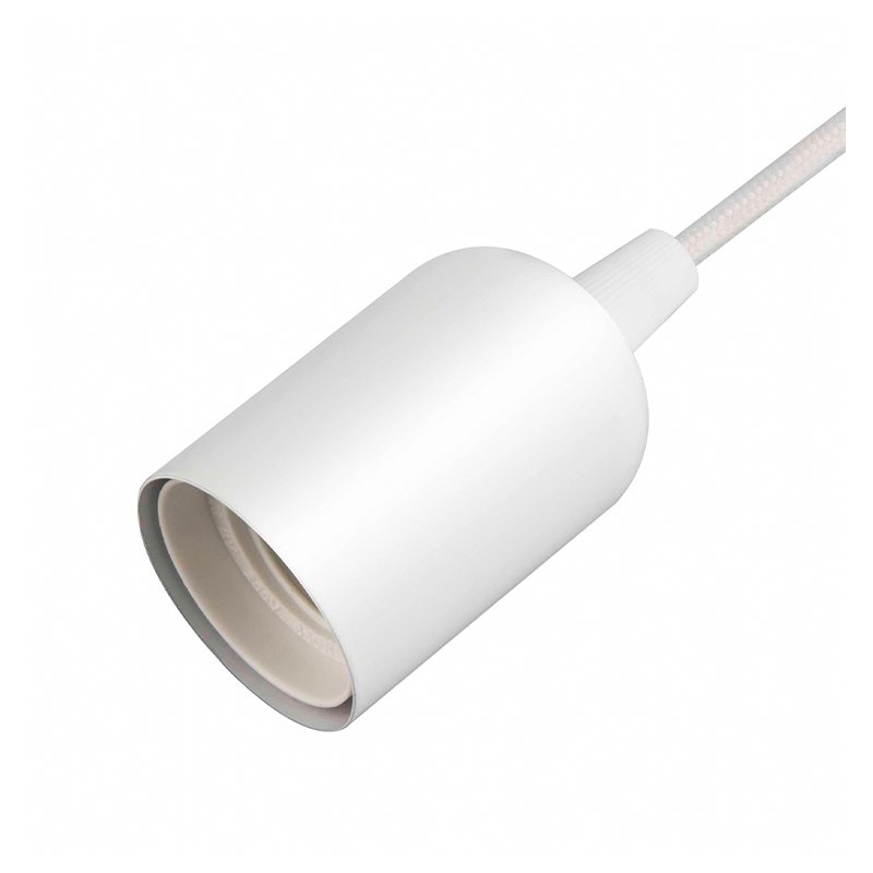 Kit de lámpara con cable de luz colgante, kit de cable con enchufe para lámpara colgante con cable de bombilla colgante E26, con interruptor de encendido/apagado + ganchos, enchufe de alimentación de CA de EE. UU. para lámpara colgante de bricolaje