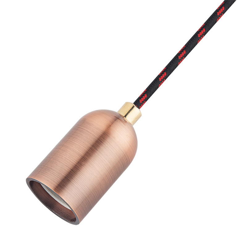 Kit de lámpara con cable de luz colgante, kit de cable con enchufe para lámpara colgante con cable de bombilla colgante E26, con interruptor de encendido/apagado + ganchos, enchufe de alimentación de CA de EE. UU. para lámpara colgante de bricolaje