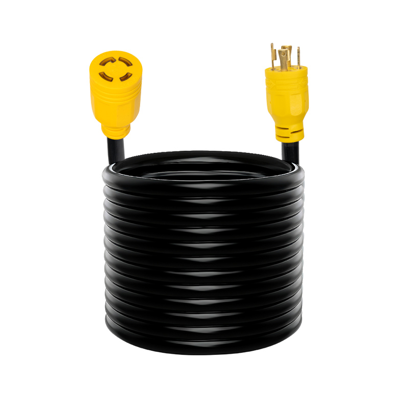 Cable de extensión del generador de 30 amperios, NEMA L14-30P/L L14-30R de 4 clavijas