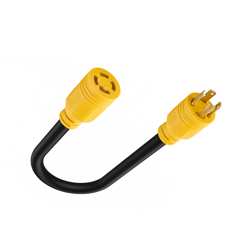 Cable de extensión del generador de 30 amperios, NEMA L14-30P/L L14-30R de 4 clavijas