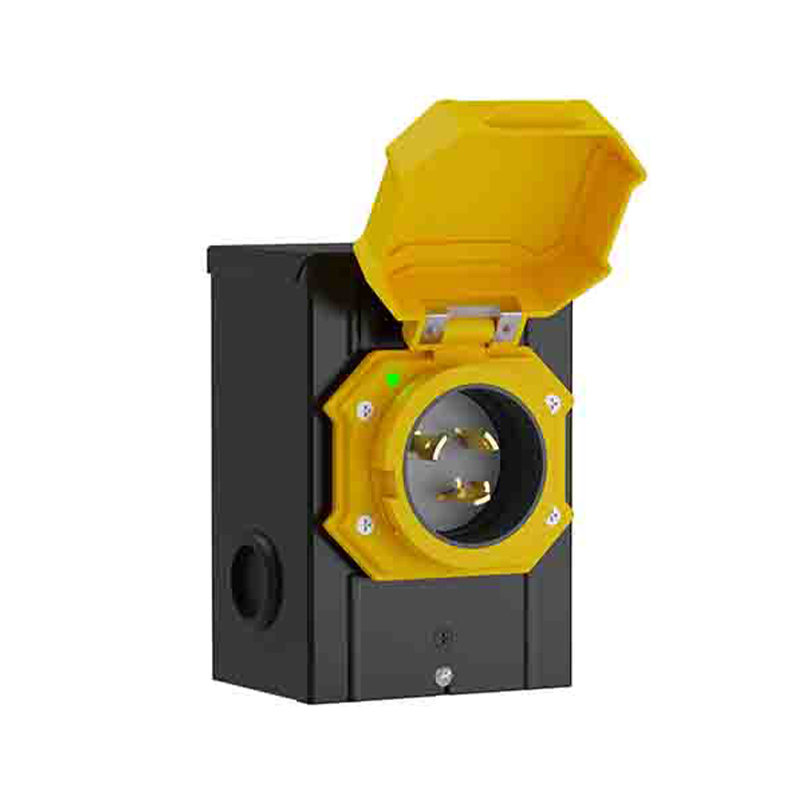 Caja de entrada de alimentación NEMA L5-30P de 3 clavijas para cable generador de 30 amperios