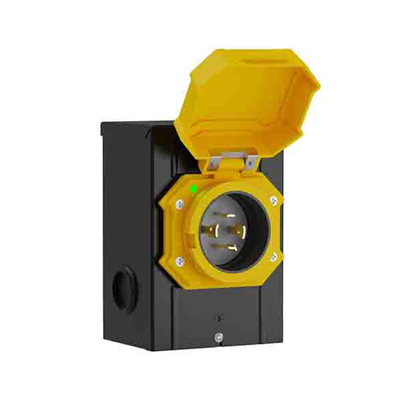 Caja de entrada de alimentación NEMA L14-20P tipo conexión a tierra de 3 polos y 4 cables