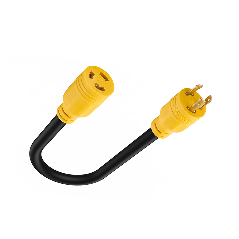 Cable de alimentación de bloqueo de generador de 3 clavijas de alta resistencia NEMA L5-30P/L5-30R