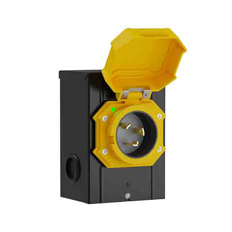 Caja de entrada de alimentación NEMA L6-30P de 3 clavijas para cable generador de 30 amperios