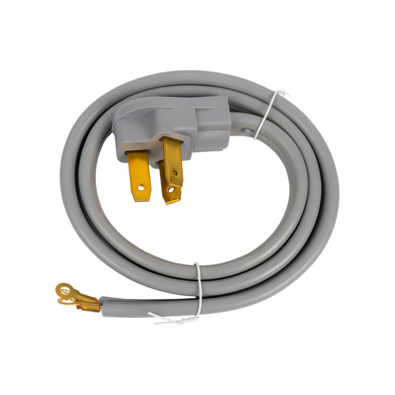 Accesorios certificados para electrodomésticos Cable de alimentación para electrodomésticos de 50 amperios, cable de rango de 3 clavijas, 3 cables con conectores de ojales, cable de cobre