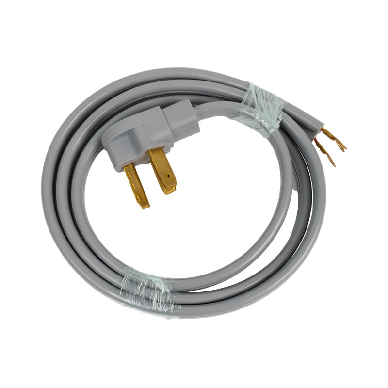 Cable secador de 3 clavijas, cable para electrodomésticos NEMA de 10-30P a 3 cables, 30 amperios, 3 cables con conectores de ojales, cable de cobre calibre 10