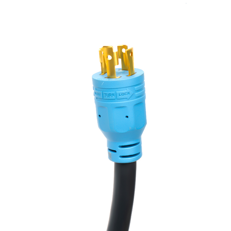Adaptador divisor en Y para generador de 30 A y 4 pines con bloqueo, 3 pies, NEMA L14-30P a 2× L14-30R, convertidor de energía, 10/3 AWG SJTW, uso exterior
