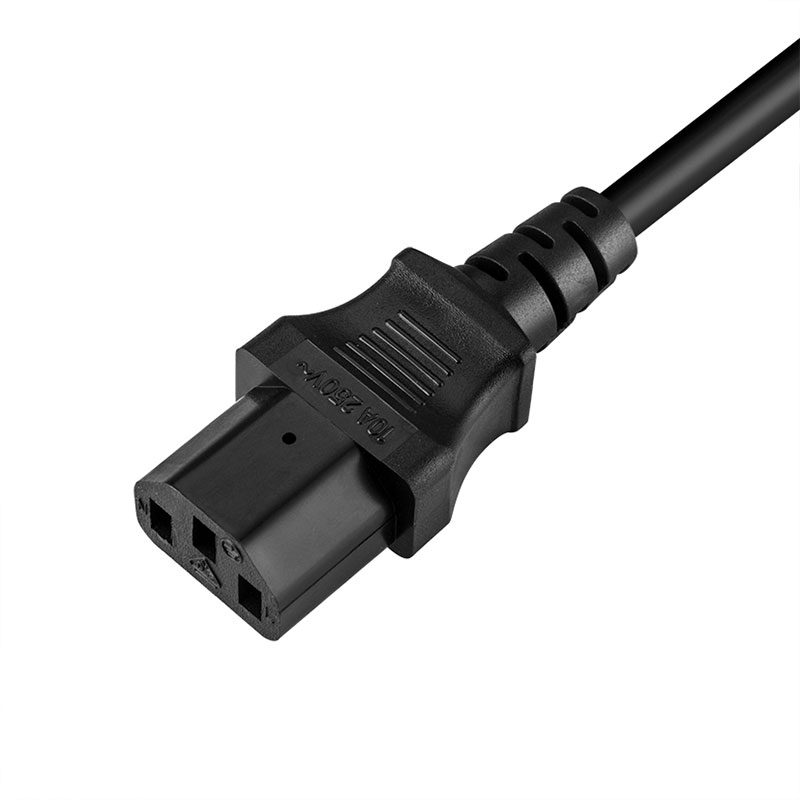 Cable de alimentación universal ZJ-QT3 de 18 AWG NEMA 5-15P a C13, compatible con hasta 10 A y 125 V