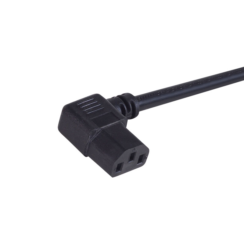 Cable de alimentación de CA universal ZJ-ST3W NEMA 5-15P a conector C13 en ángulo recto