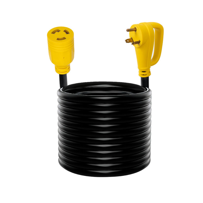 Cable de extensión para vehículos recreativos de 30 amperios TT-30P a L5-30R para remolques de viaje y autocaravanas
