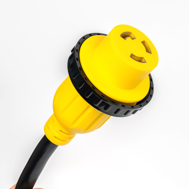 Cable de alimentación de bloqueo del generador de alta resistencia L5-30P a L5-30R, cable de extensión del generador de 3 clavijas